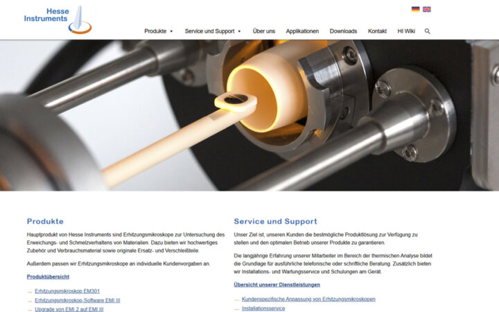 Website Hesse Instruments