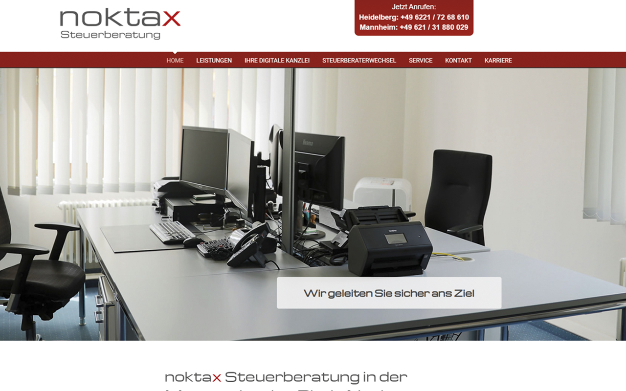 Website noktax Steuerberatung